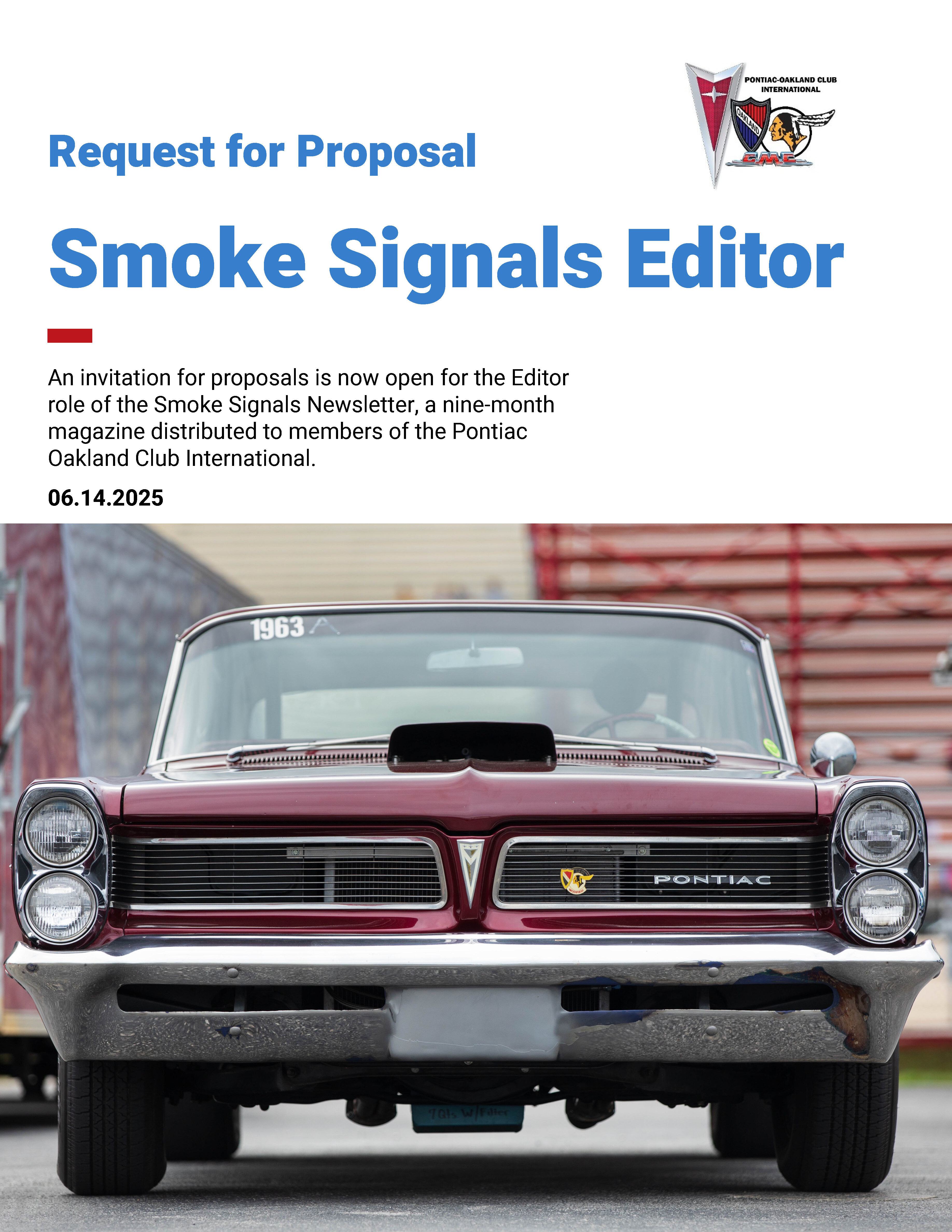 POCI Smoke Signals Editor RFP 2025 pdf Page 01 POCI Smoke Signals Editor RFP 2025 pdf Page 01