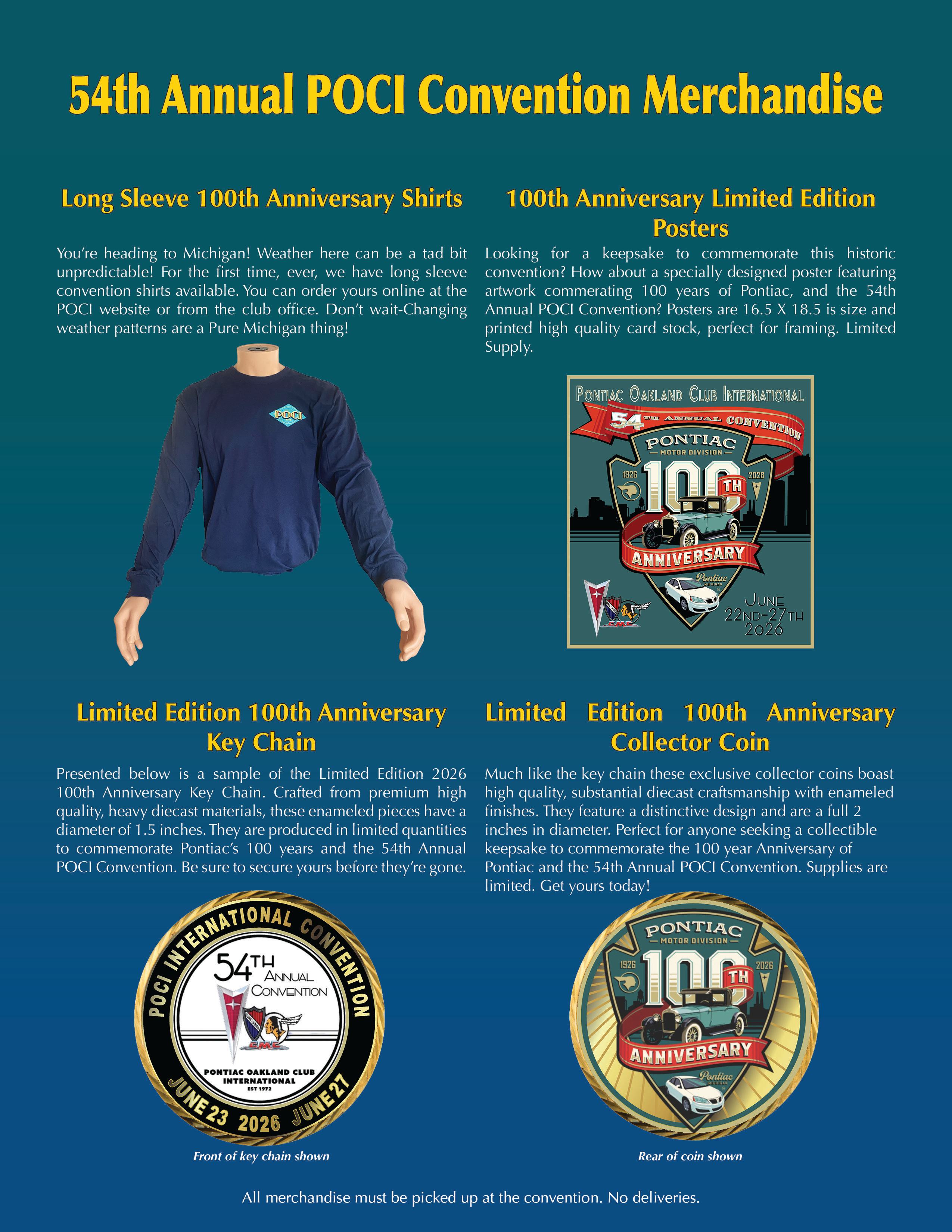 Convention Merchandise ad Convention Merchandise ad