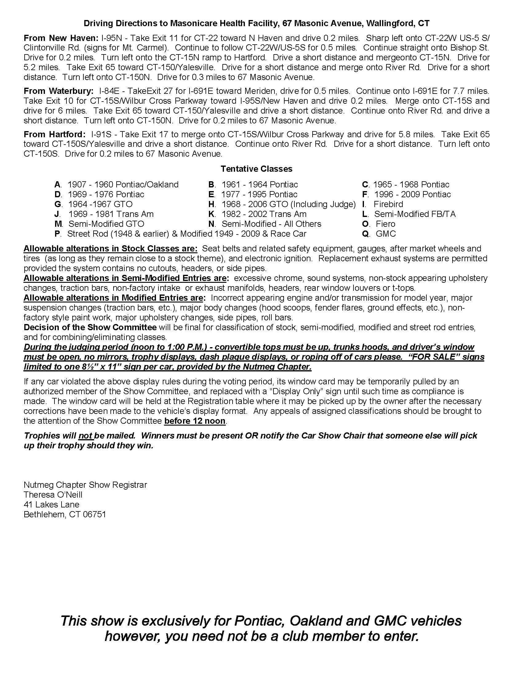 2025 Spring Nutmeg Show Flyer Page 2 2025 Spring Nutmeg Show Flyer Page 2