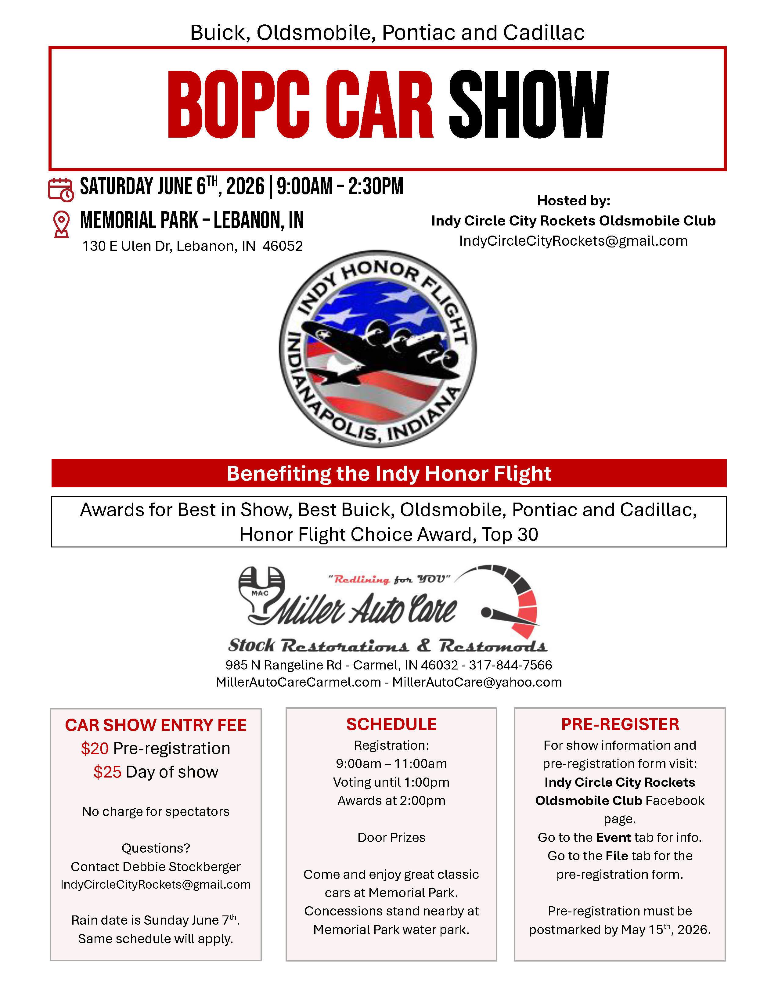 2026 BOPC Lebanon Car Show Flyer 2026 BOPC Lebanon Car Show Flyer